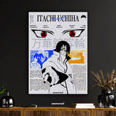 Itachi Uchiha Mangekyo Graphic Art Poster